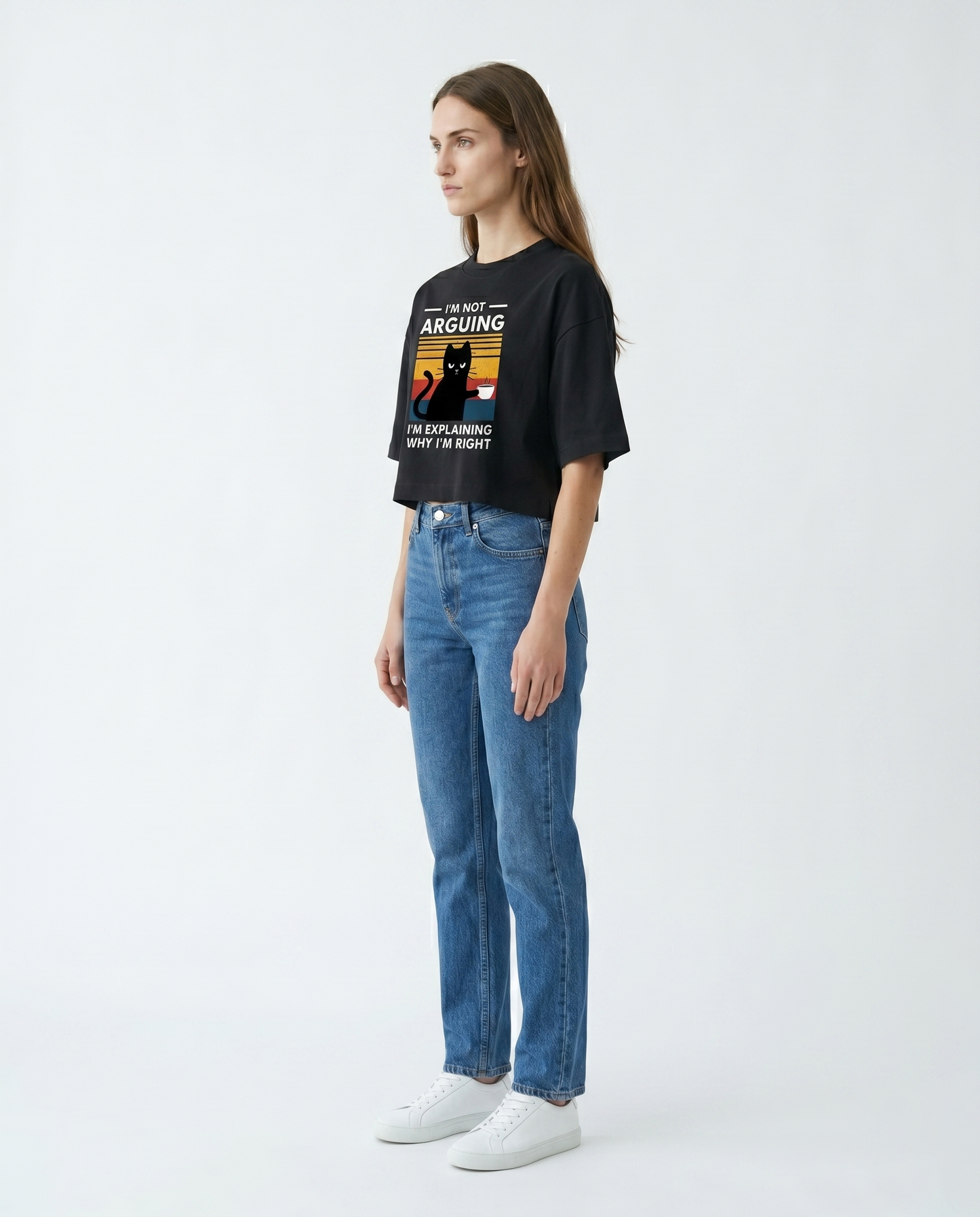 GRPHX I'm Not Arguing graphic crop top India women's streetwear