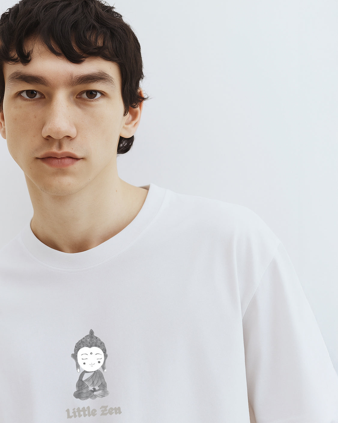 GRPHX Little Zen graphic oversized t-shirt front view