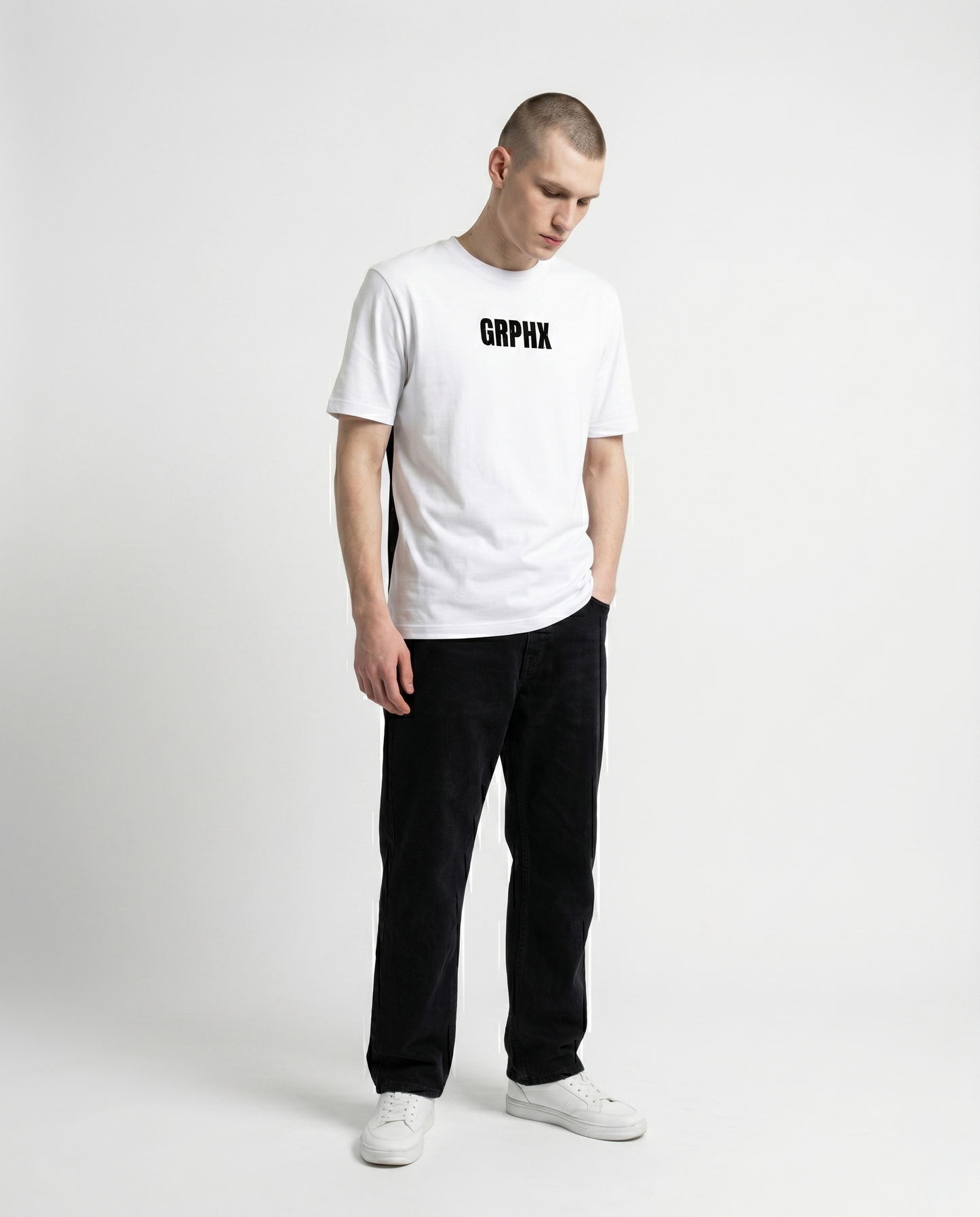 GRPHX I Should Have Stayed At Home graphic oversized t-shirt