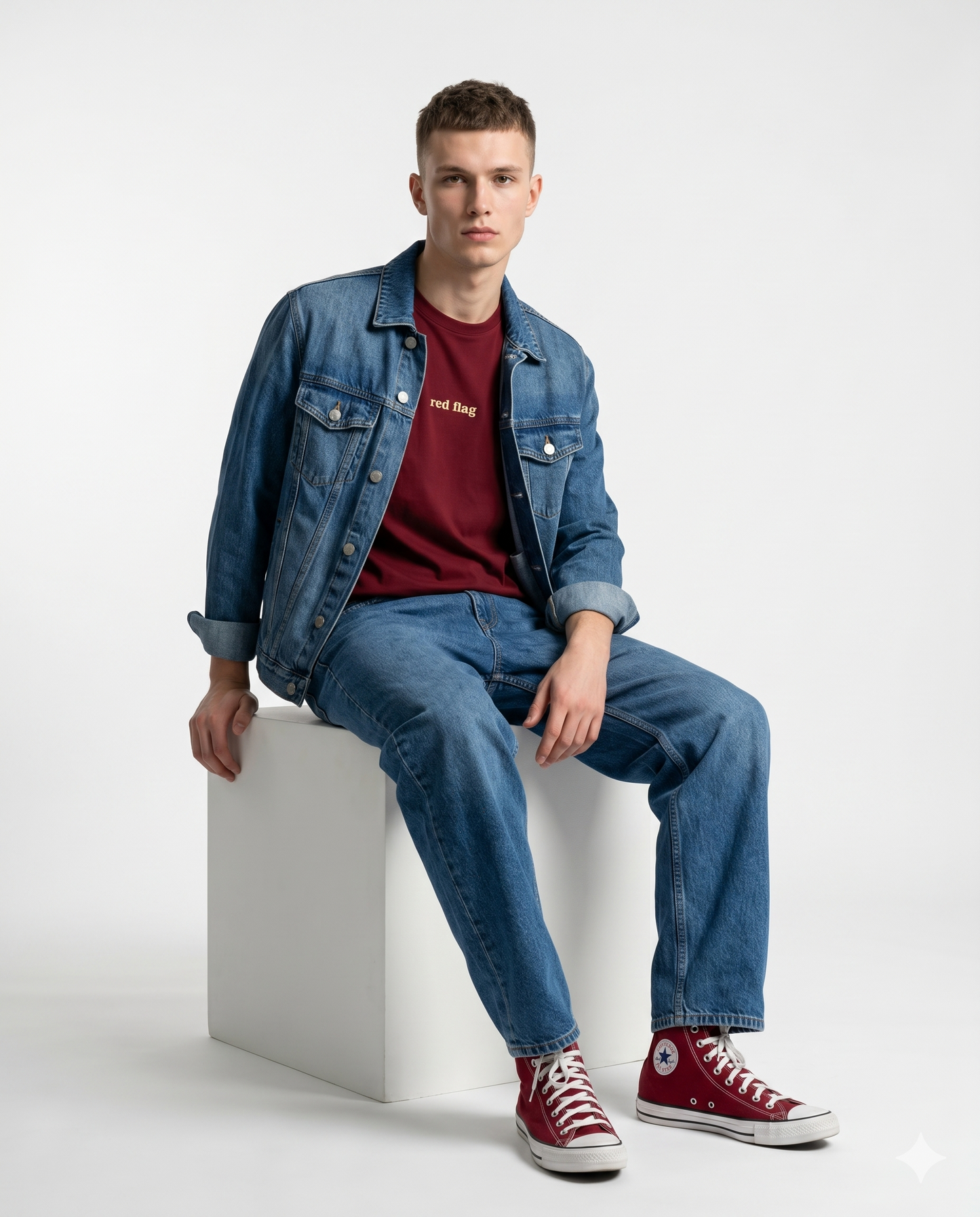 GRPHX Red Flag minimal graphic cotton t-shirt India streetwear