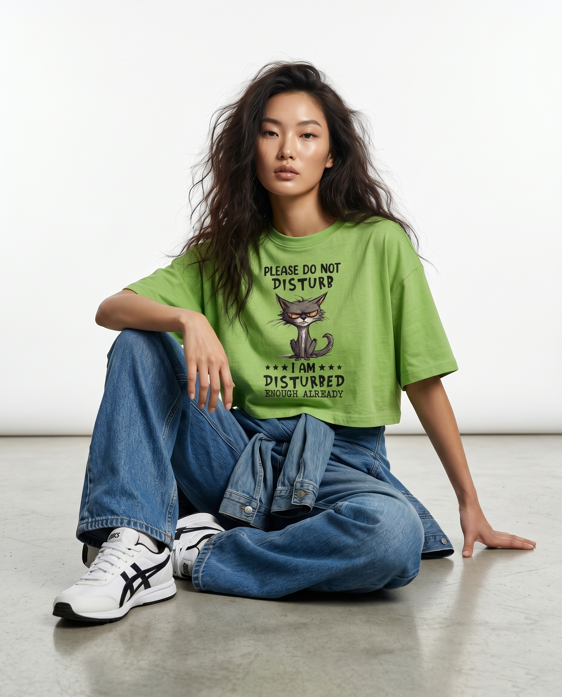 GRPHX Do Not Disturb graphic crop top India women's streetwear