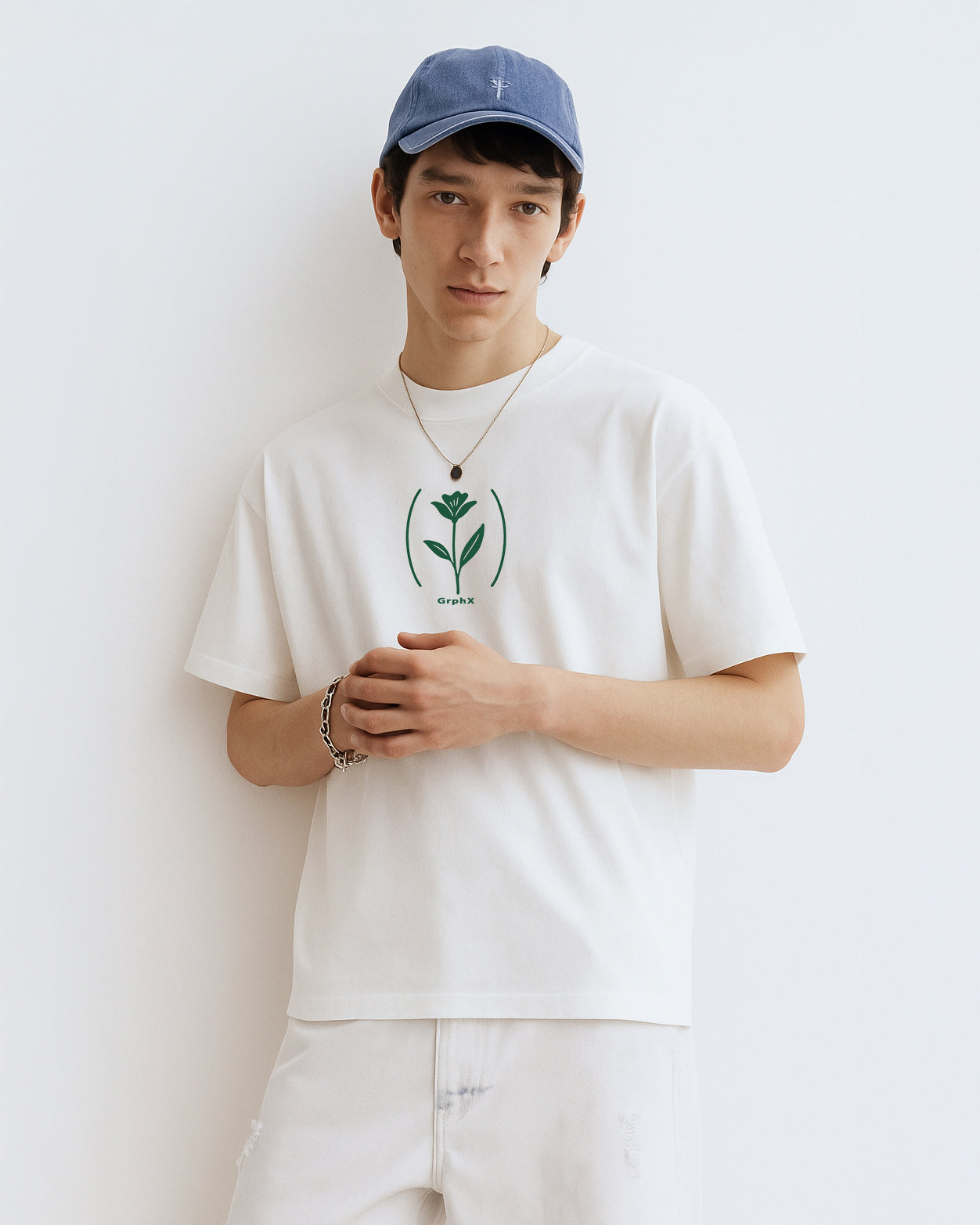 GRPHX Let Your Dreams Blossom oversized cotton t-shirt front view