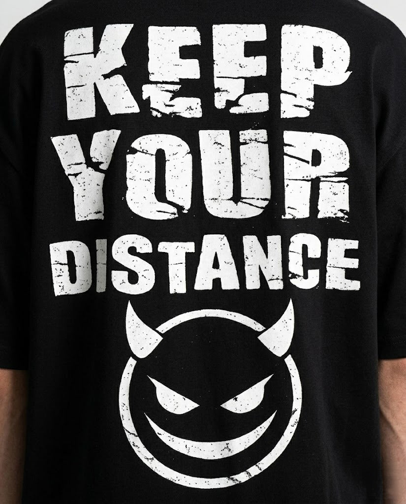 GRPHX The Outcast Heavyweight oversized tee worn by model street style