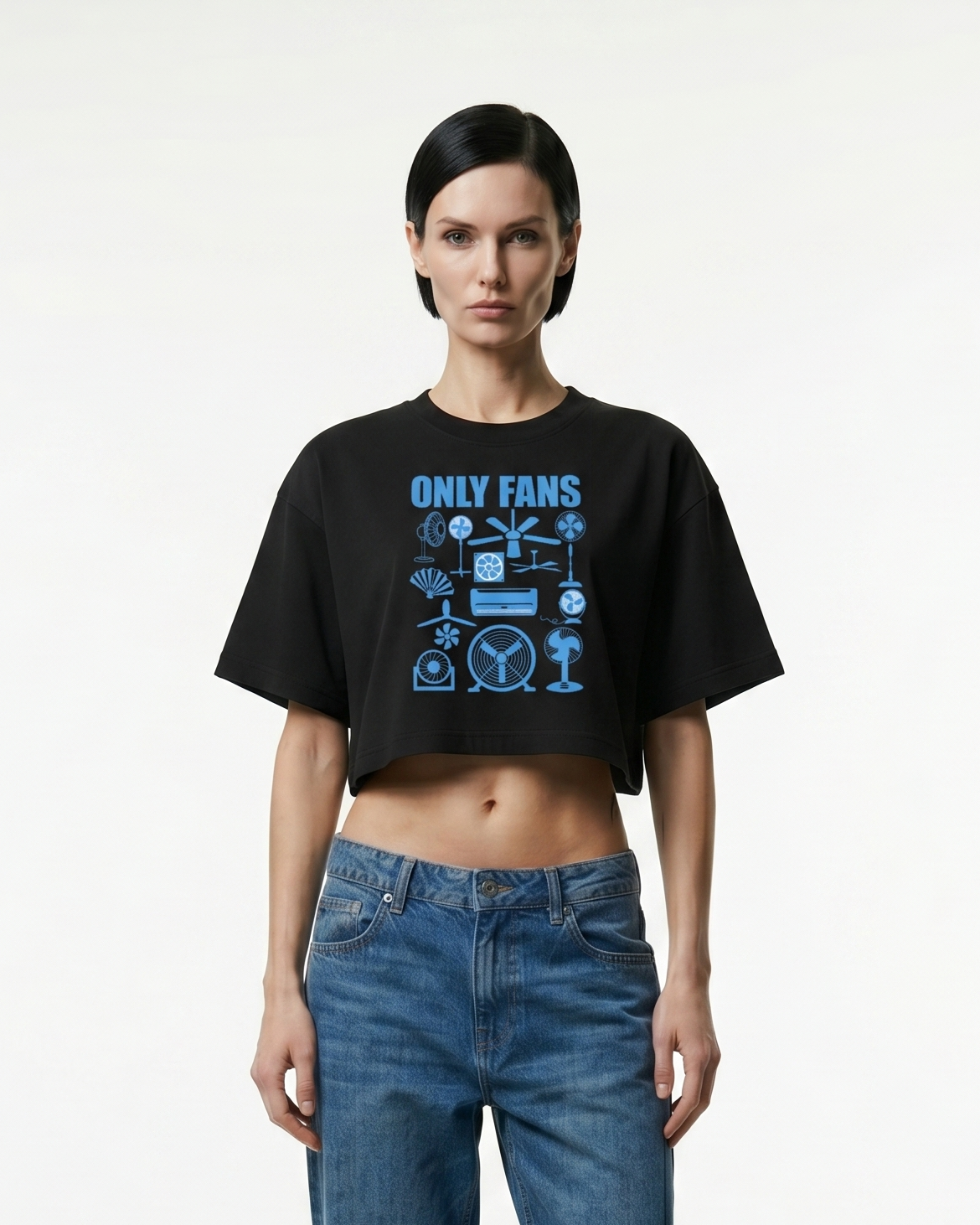 GRPHX Only Fans funny graphic oversized crop top