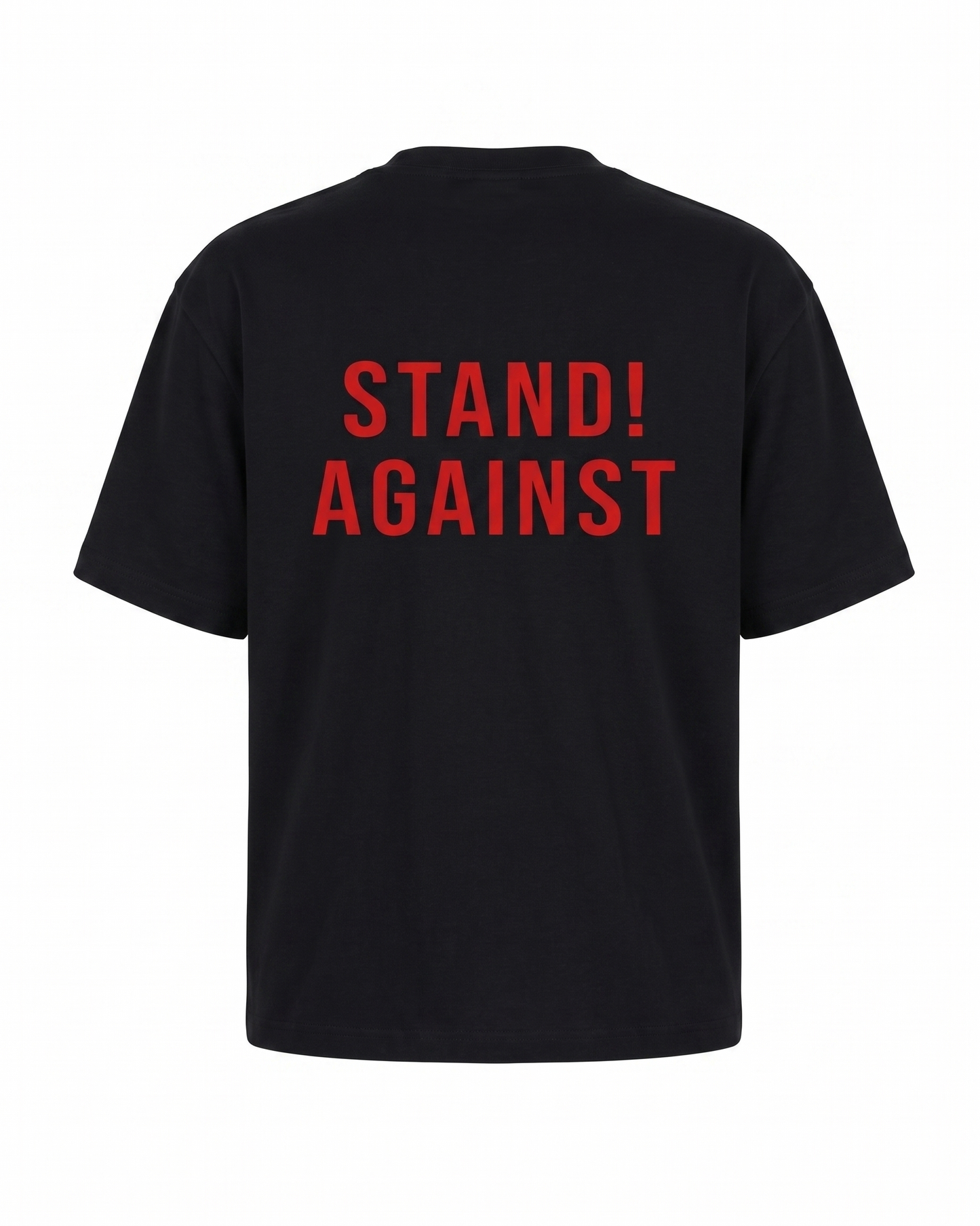 GRPHX Stand Against Hate tee product back view – statement print