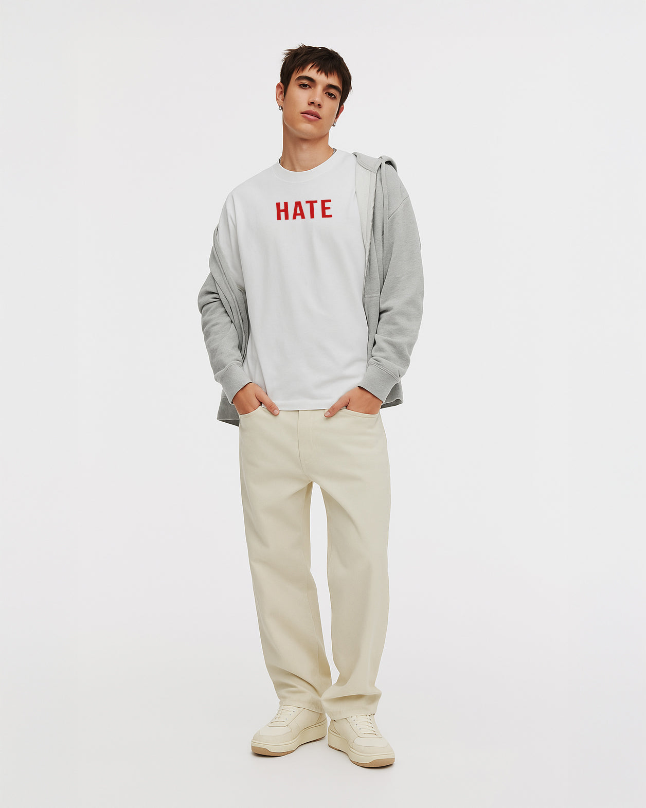 GRPHX Stand Against Hate oversized cotton graphic tee India