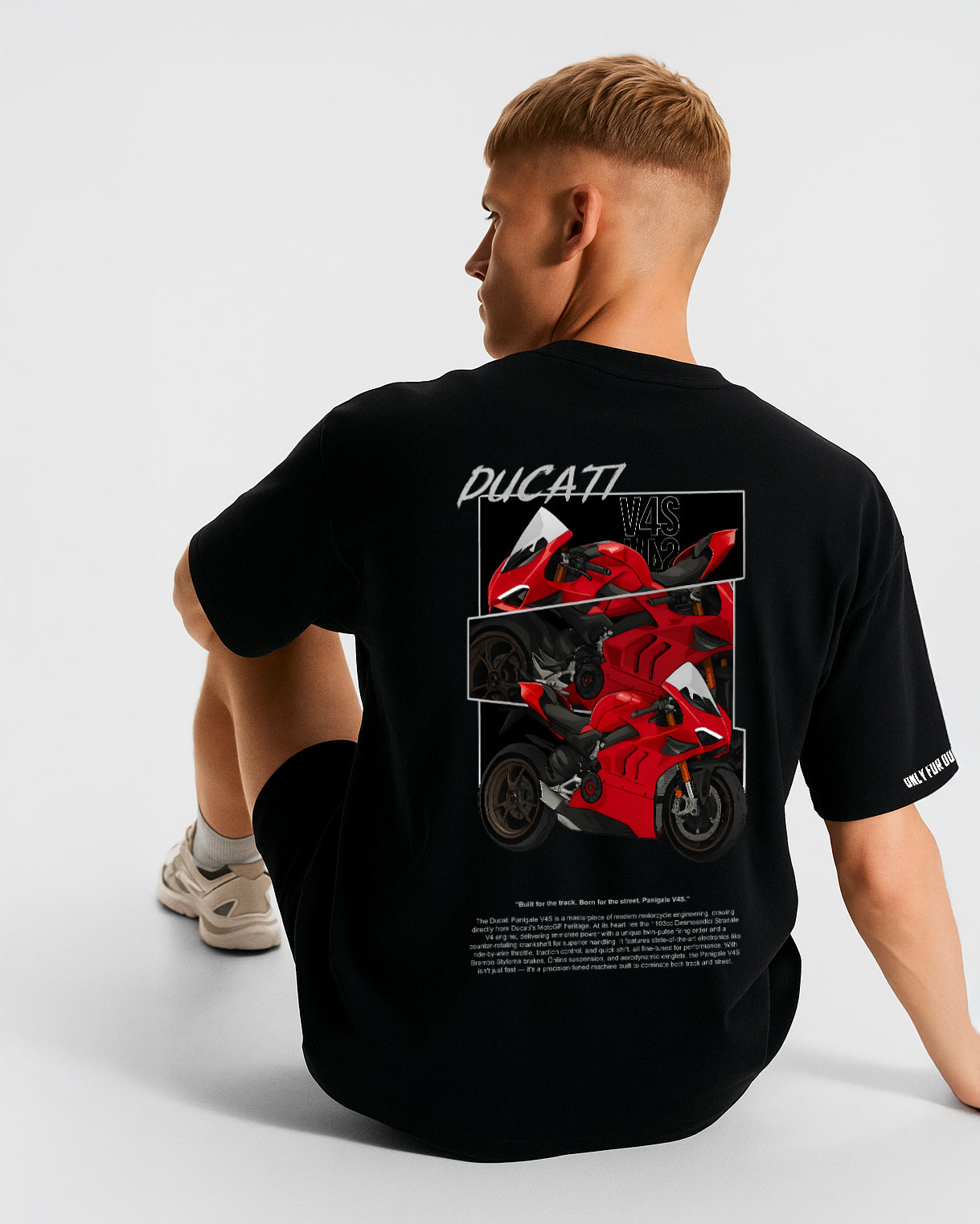 GRPHX Ducati V4S graphic tee variant – back 
