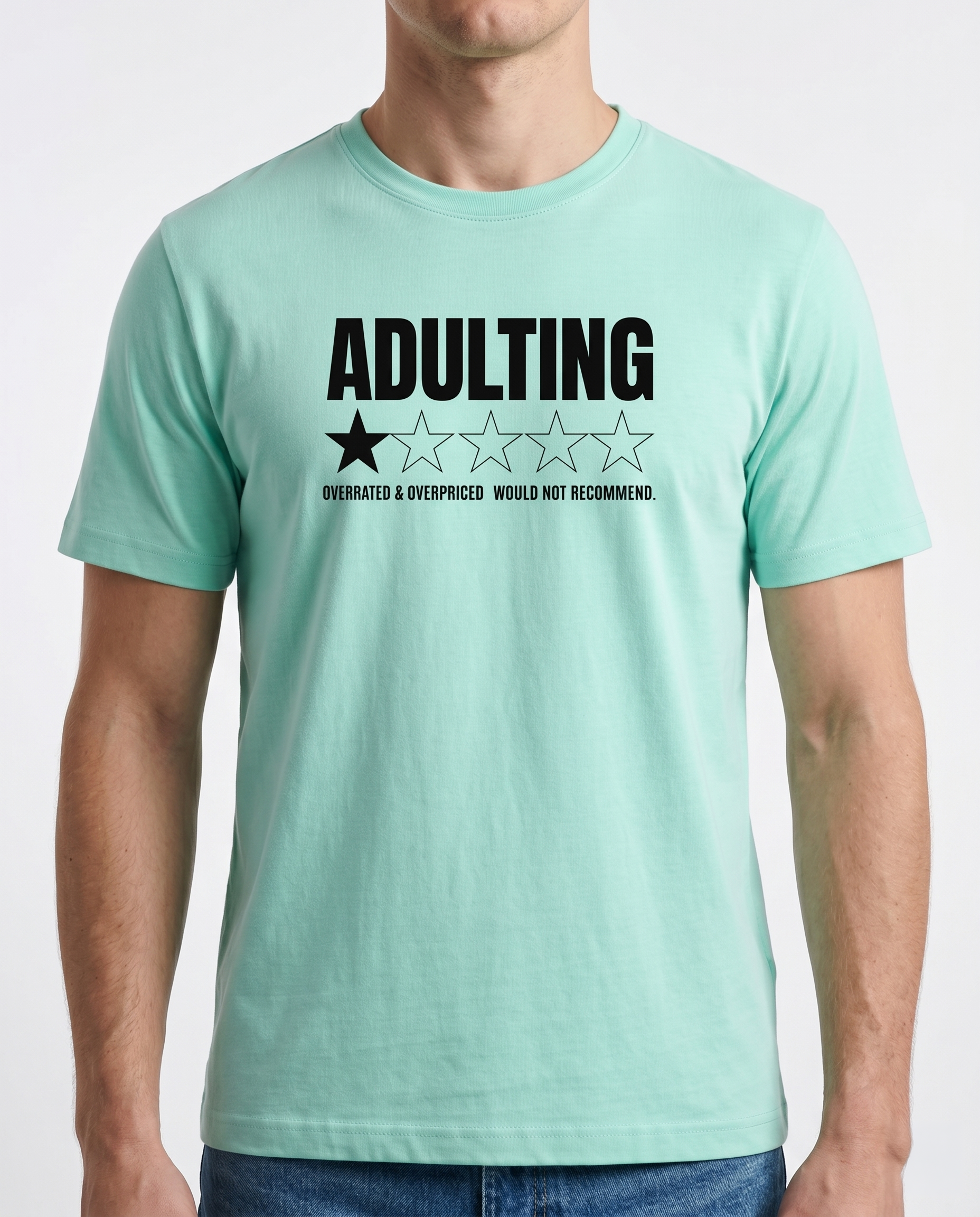 GRPHX Adulting 1 Star Review funny cotton t-shirt India