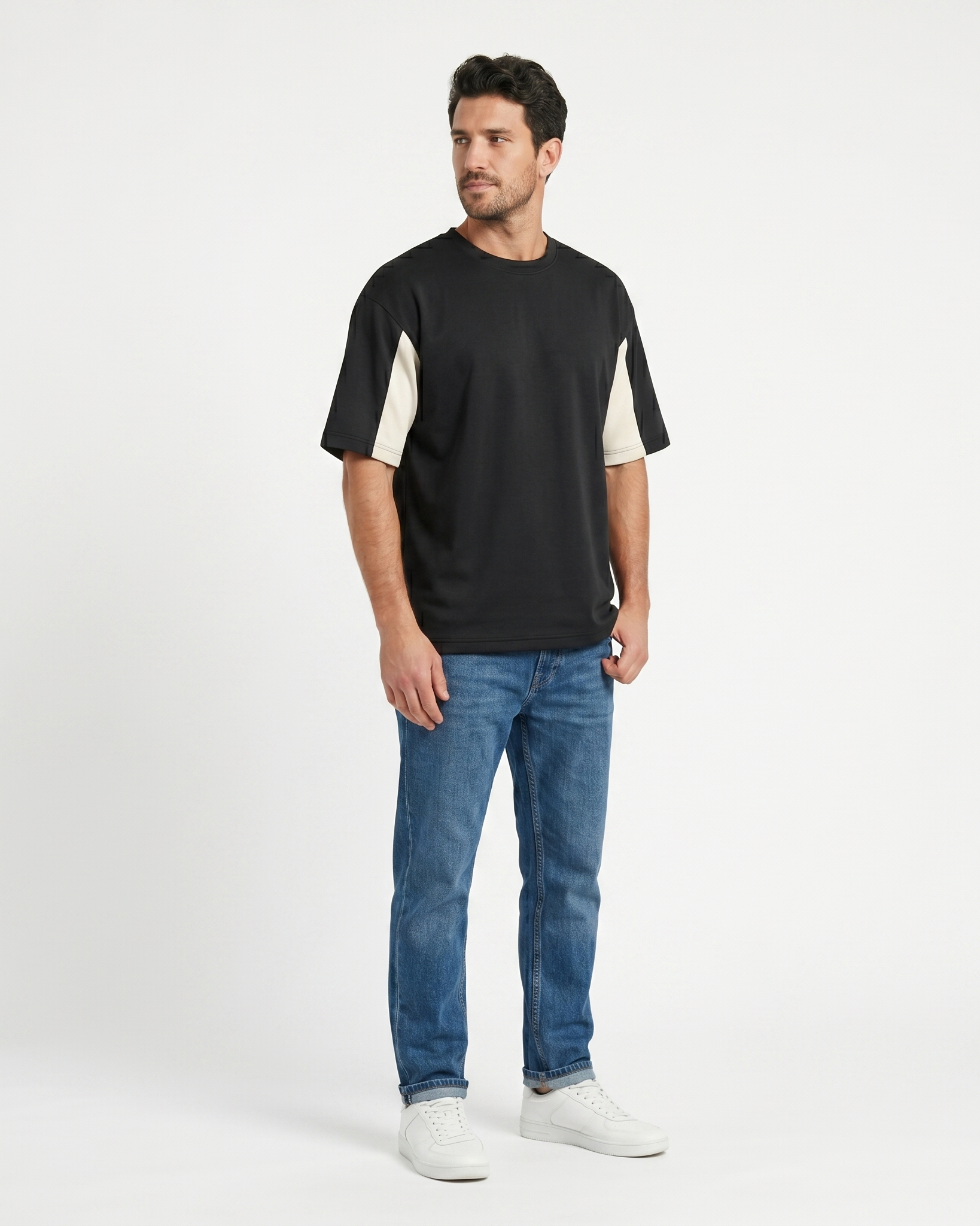 GRPHX Artisan Dual-Tone Oversized tee side view