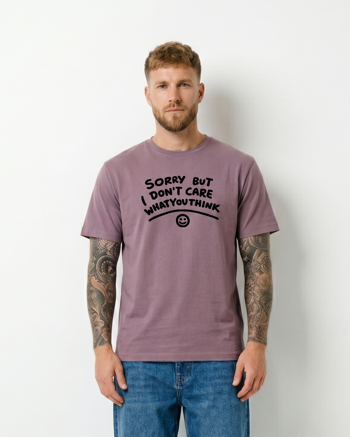 GRPHX Sorry But I Don't Care attitude graphic t-shirt