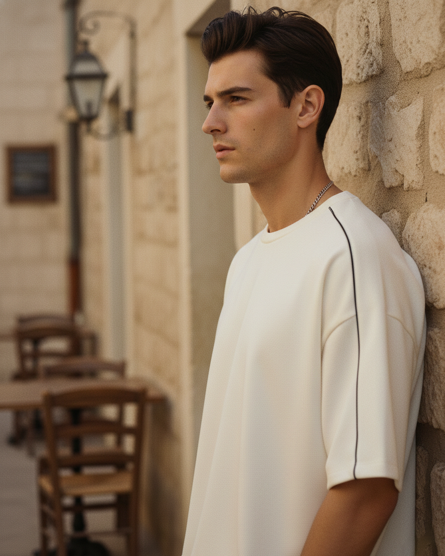 GRPHX Cafe Line Co-ord Set side view premium streetwear India