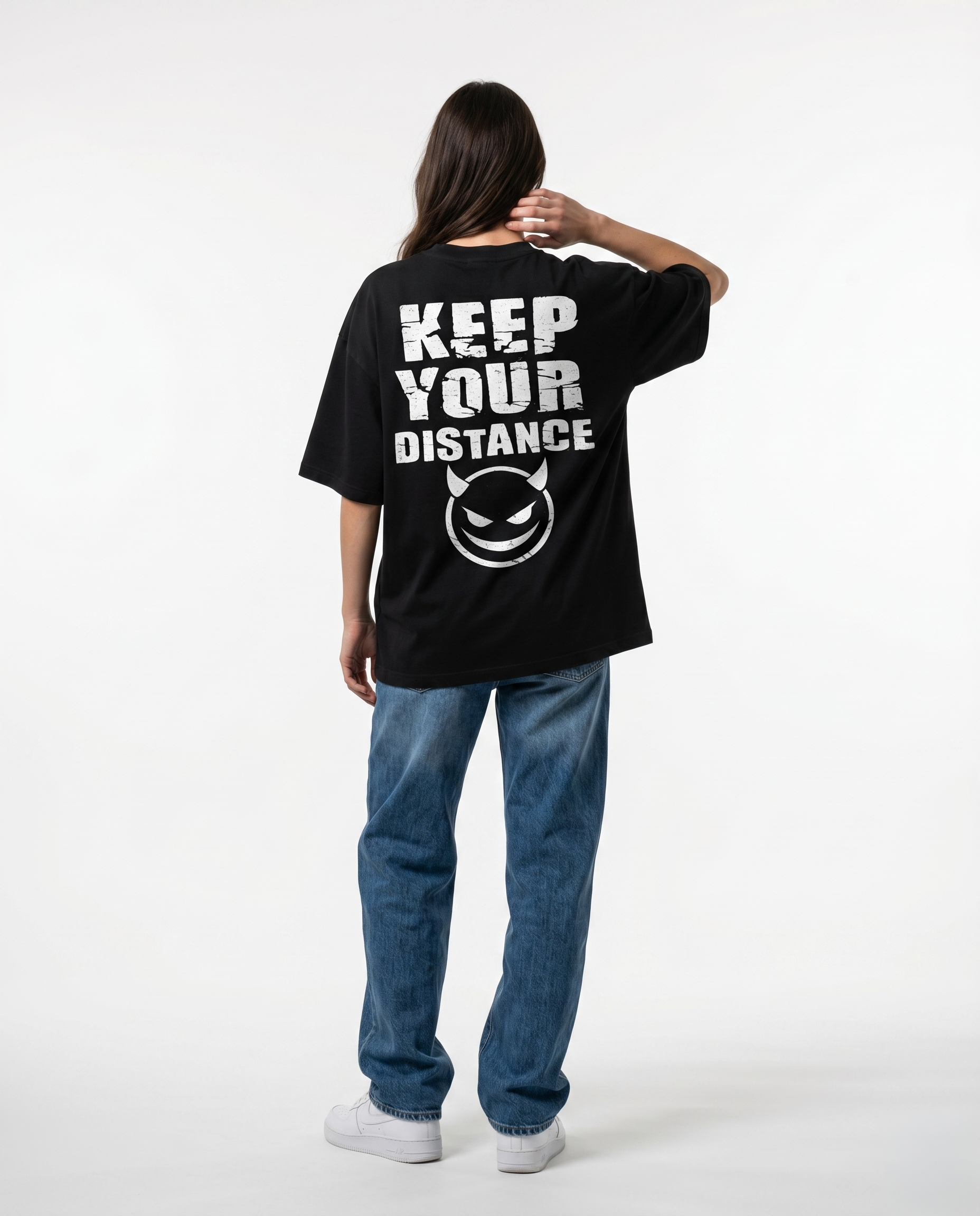 GRPHX The Outcast Heavyweight premium streetwear tee flat lay