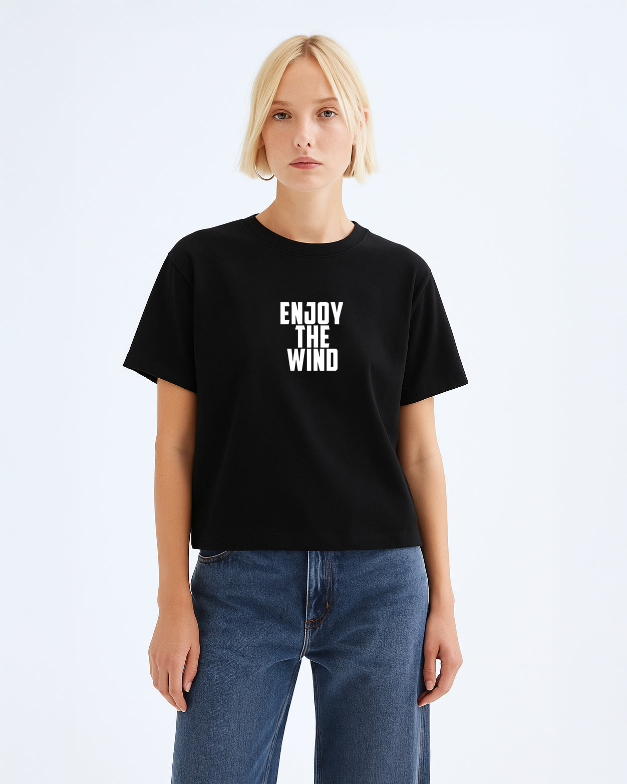 GRPHX Enjoy the Wind graphic oversized t-shirt front view