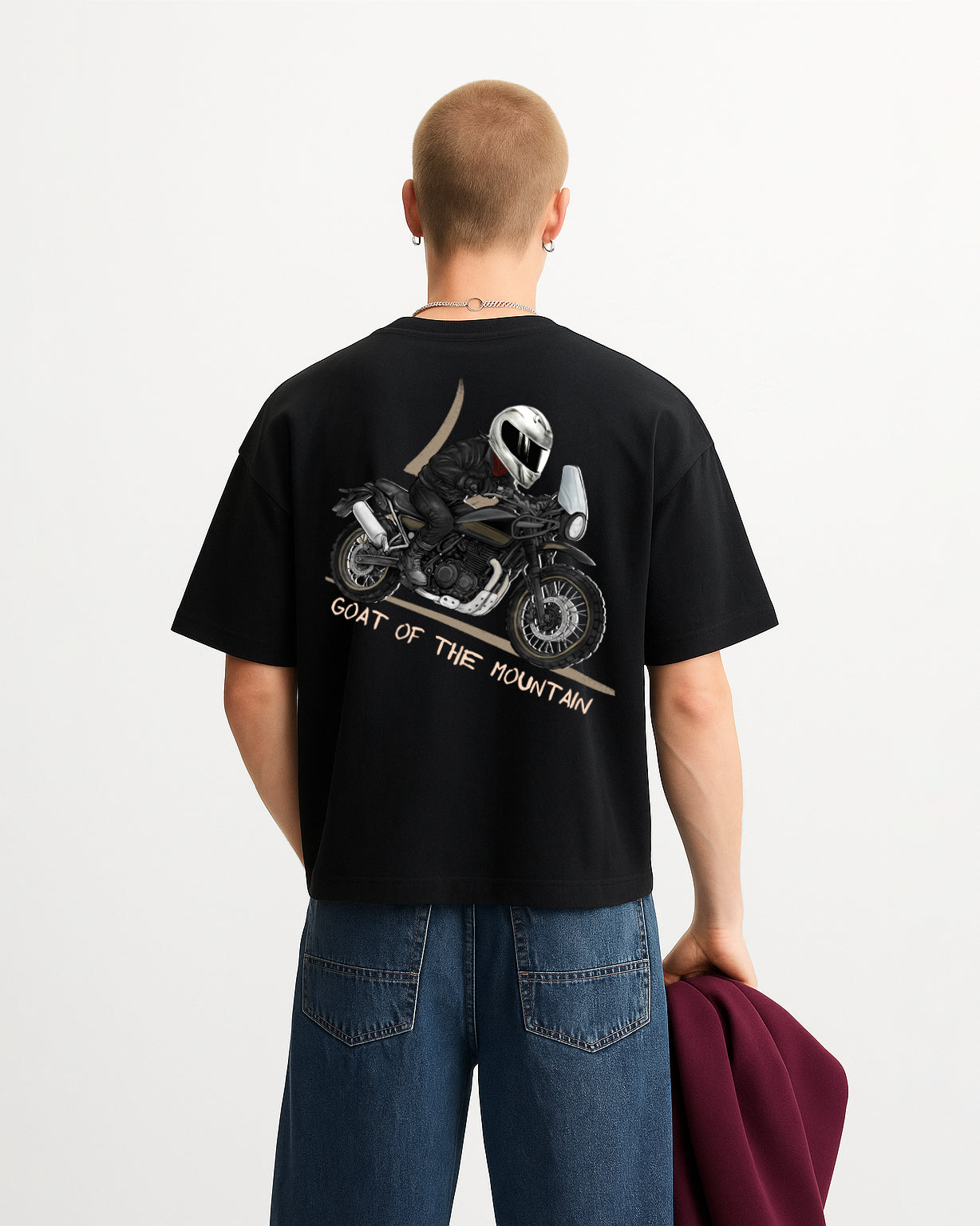 GRPHX GOAT of the Mountain back graphic design – mountain streetwear tee