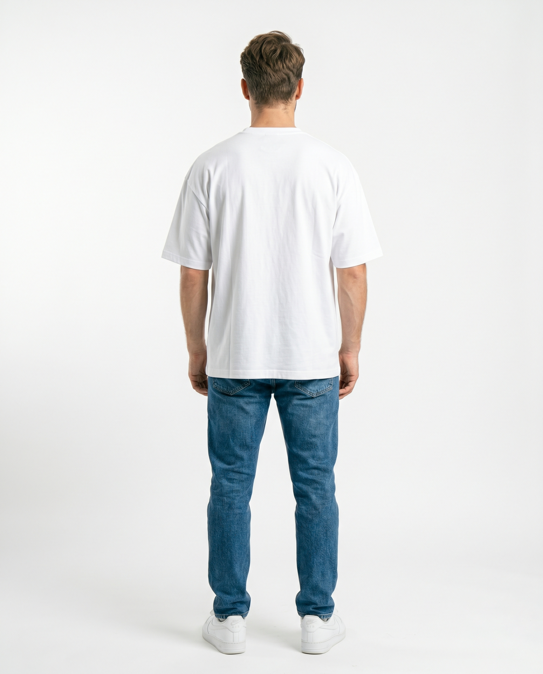 GRPHX Premium Heavyweight oversized tee back view – India streetwear
