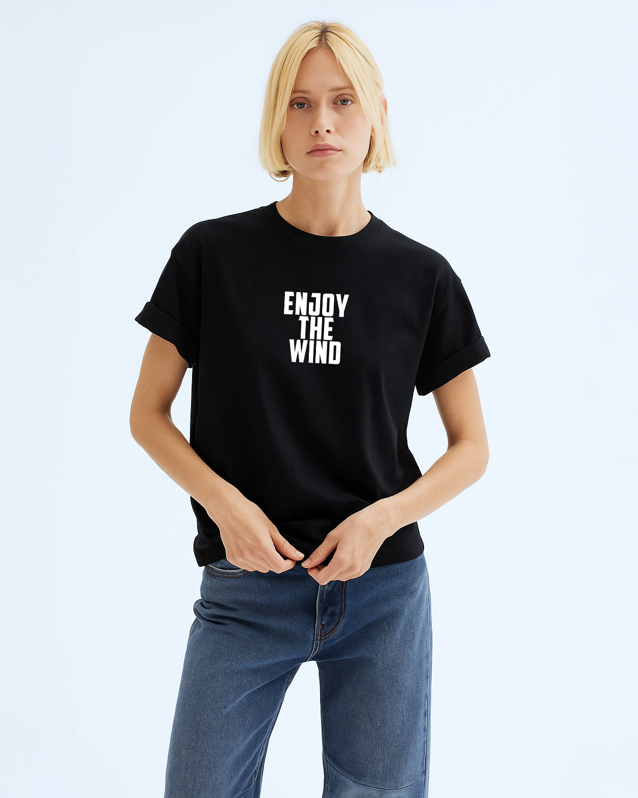 GRPHX Enjoy the Wind oversized cotton graphic tee India