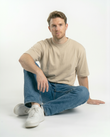 GRPHX Premium Heavyweight Oversized Cotton T-Shirt – 240 GSM front view