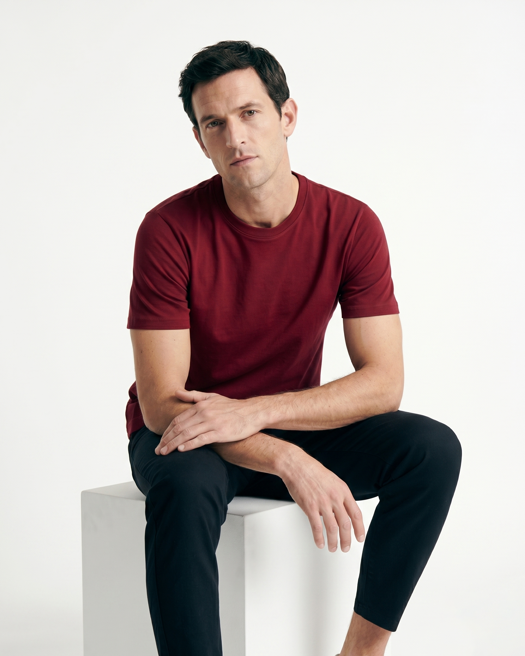GRPHX Regular Fit Cotton T-Shirt front view – everyday essential