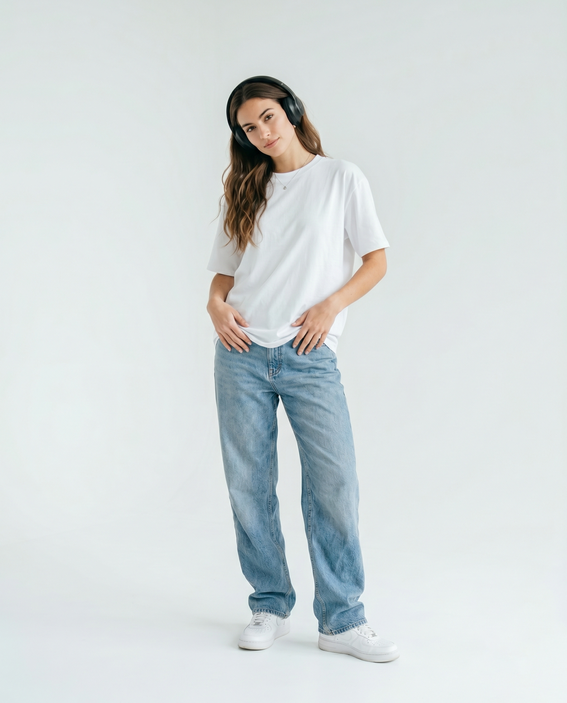 GRPHX Premium Heavyweight Oversized Cotton T-Shirt – 240 GSM front view