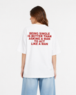 Being Single Is Better Than Asking a Man to Act Like a Man – Oversized Graphic T-Shirt | Premium Heavyweight Cotton