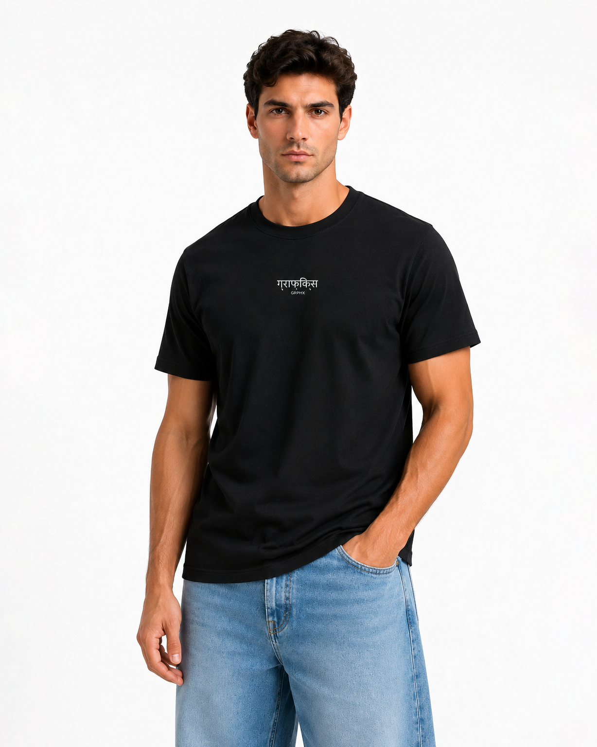 Ka Kha Ga Gha Funny Hindi Alphabet Graphic T-Shirt