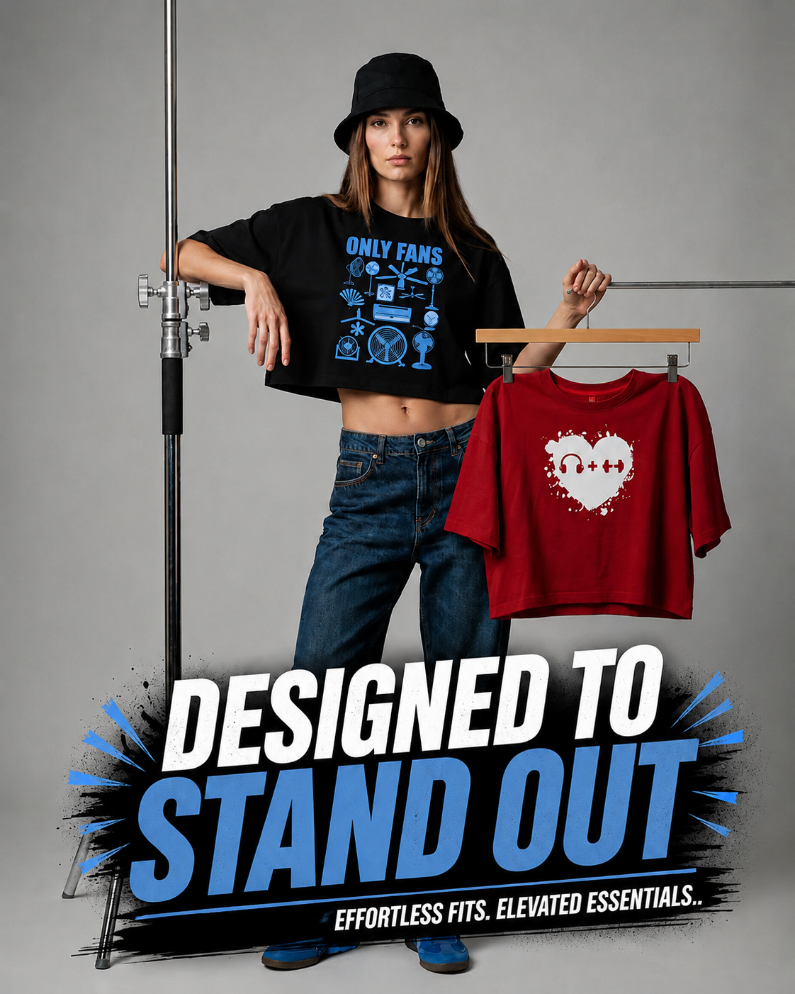 Oversized Crop Tees