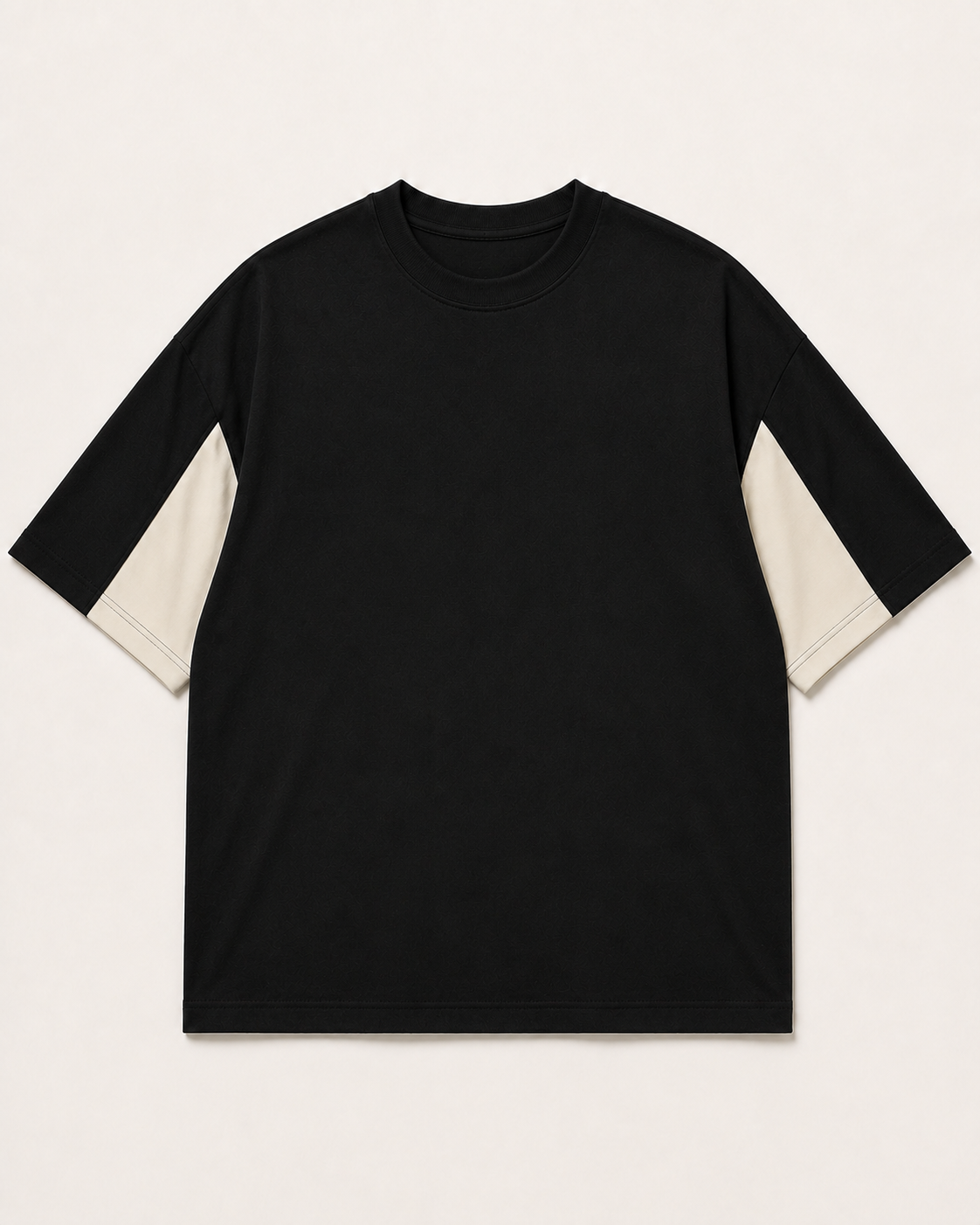 GRPHX Artisan Premium Heavyweight Oversized Tee | Dual-Tone Urban Essential - Black