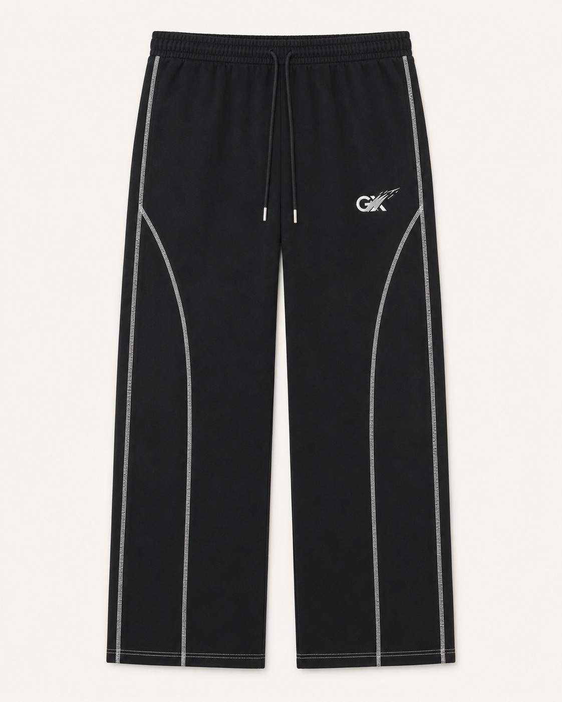 Black Oversized Cotton Lower – 330 GSM Heavyweight Comfort Fit