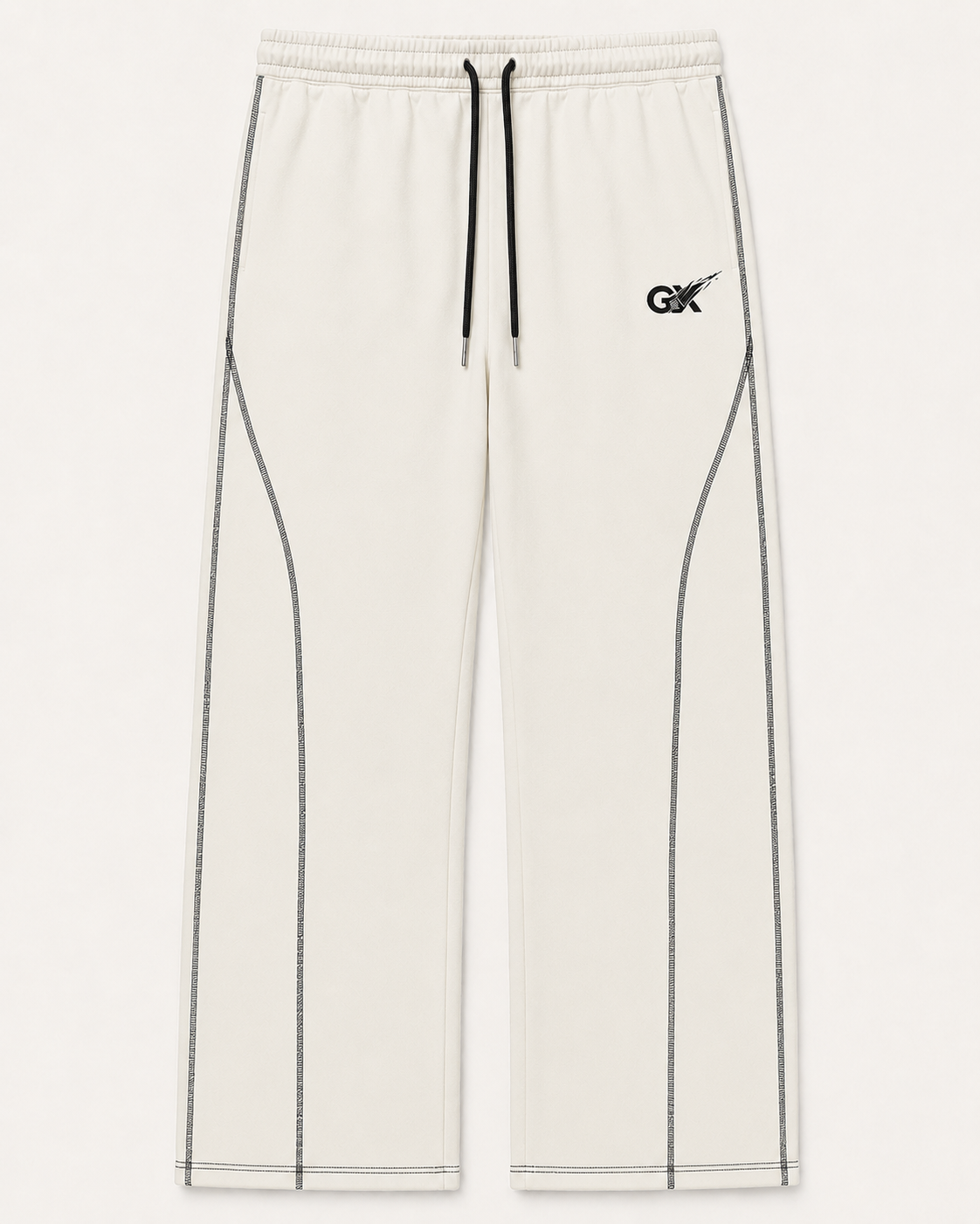 White Oversized Cotton Lower – 330 GSM Heavyweight Comfort Fit