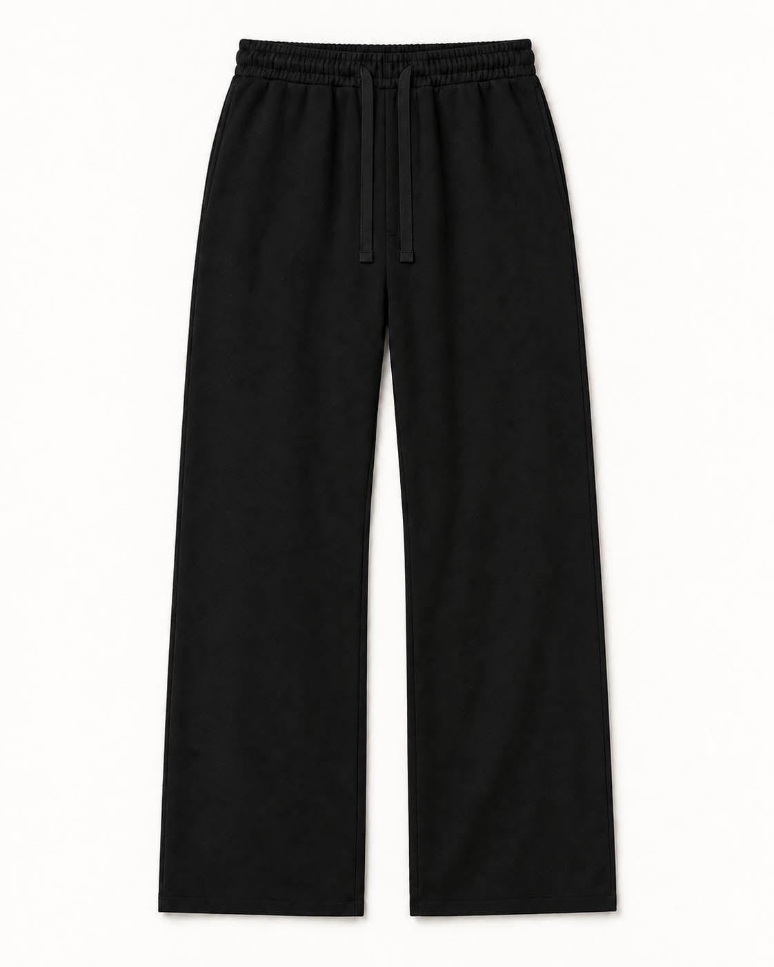Minimal Black Relaxed Fit Track Pants
