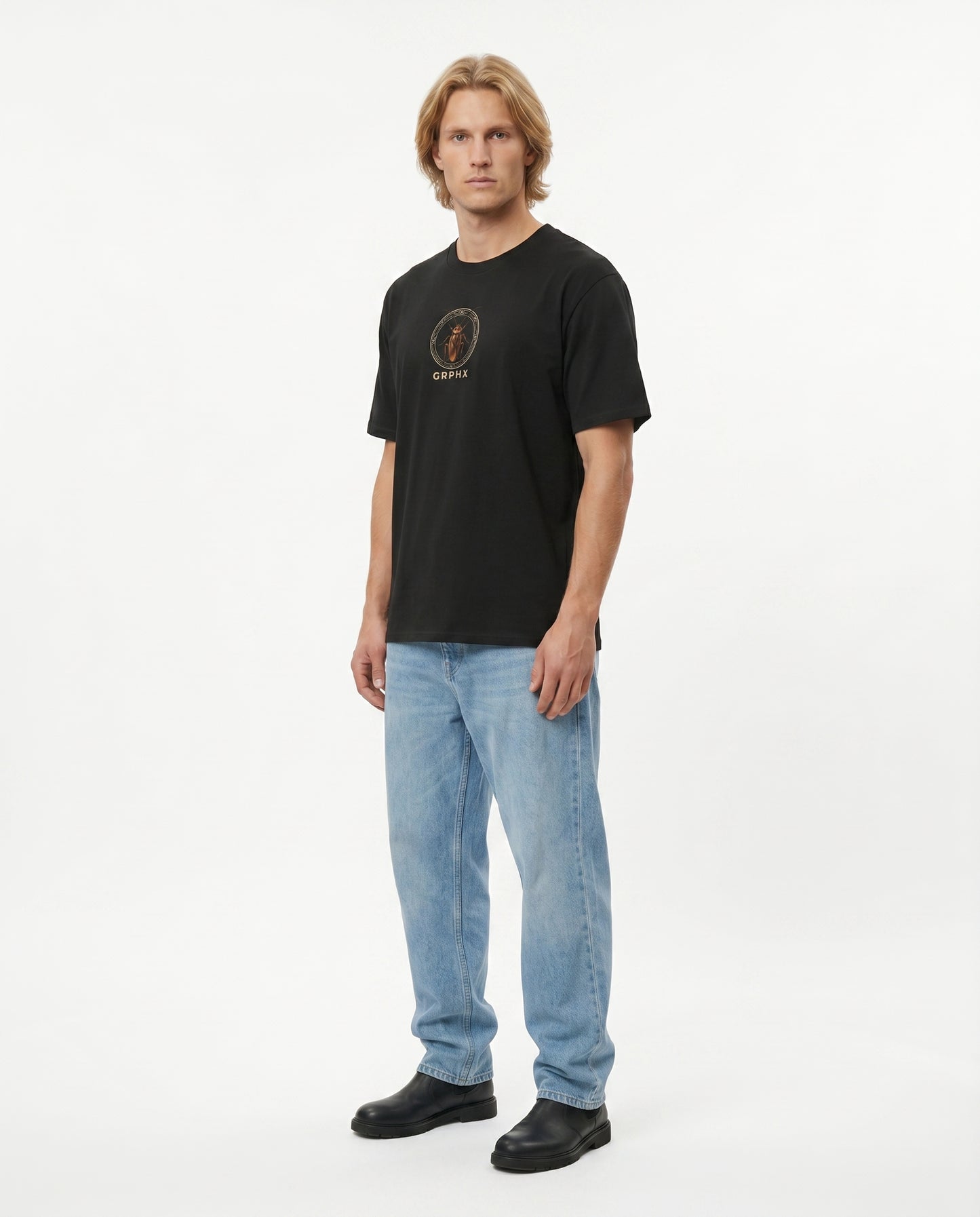 GRPHX Graphic Boxy T-Shirt – "Dancing with Chaos" Edition