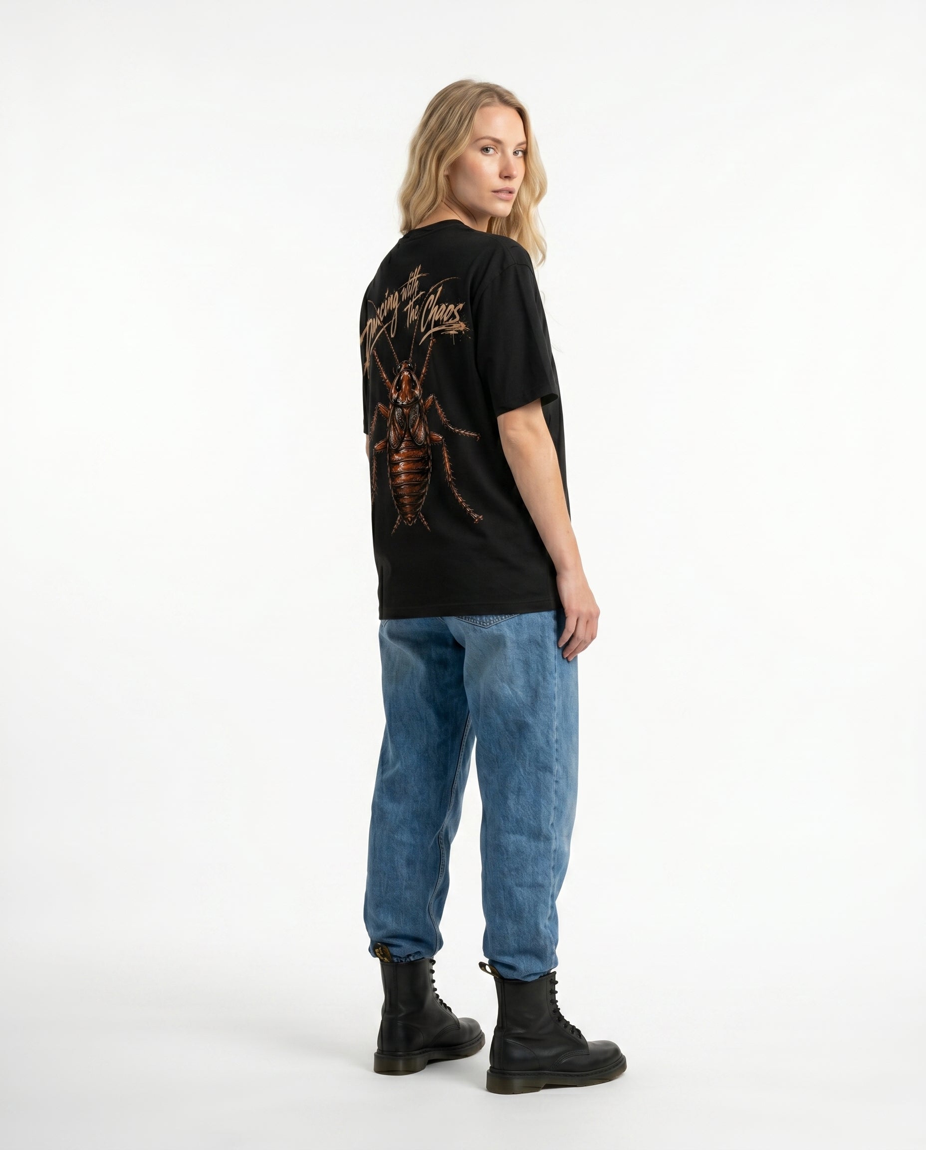 GRPHX Graphic Boxy T-Shirt – "Dancing with Chaos" Edition