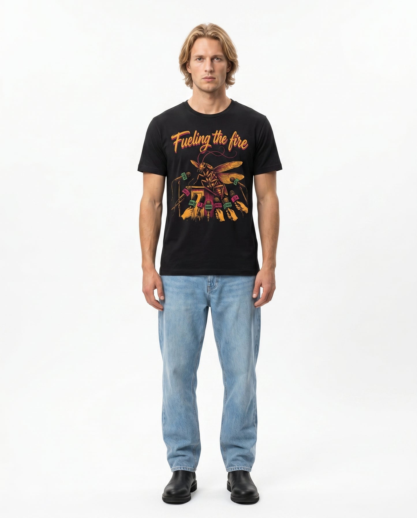 GRPHX "Fueling the Fire" Graphic T-Shirt – Premium Black