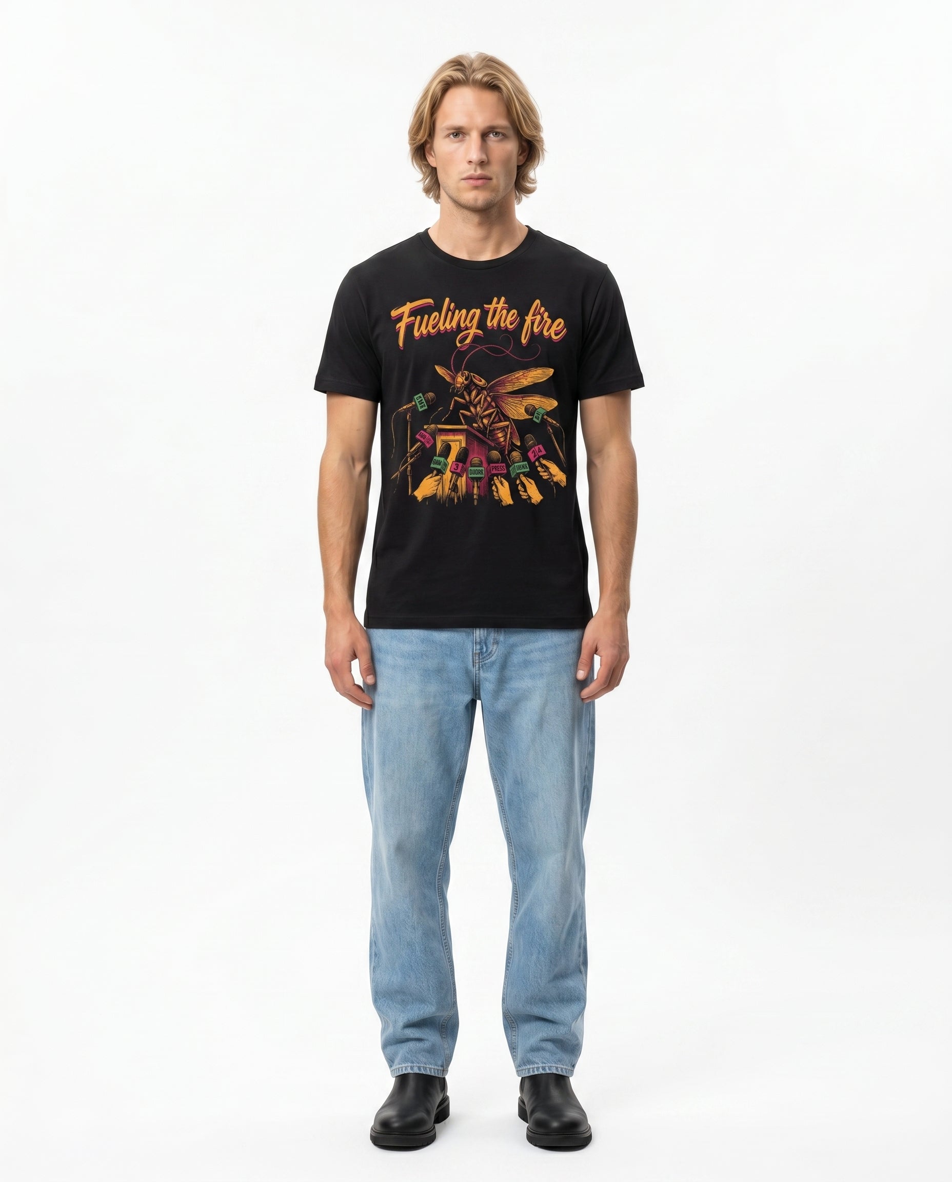 GRPHX "Fueling the Fire" Graphic T-Shirt – Premium Black