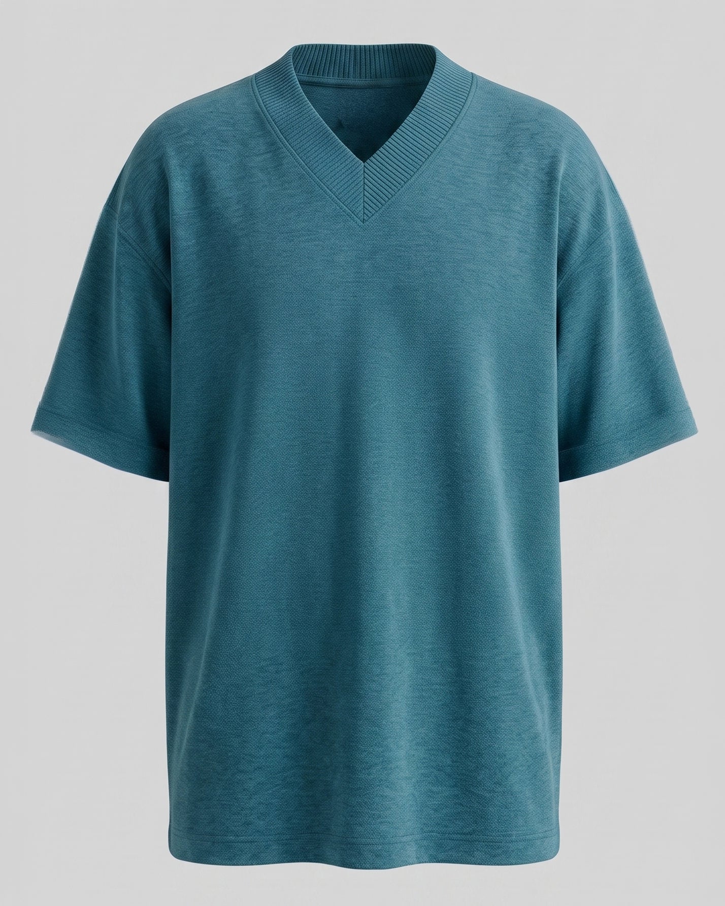 Sea Pine Oversized V-Neck | 280 GSM Cotton Terry