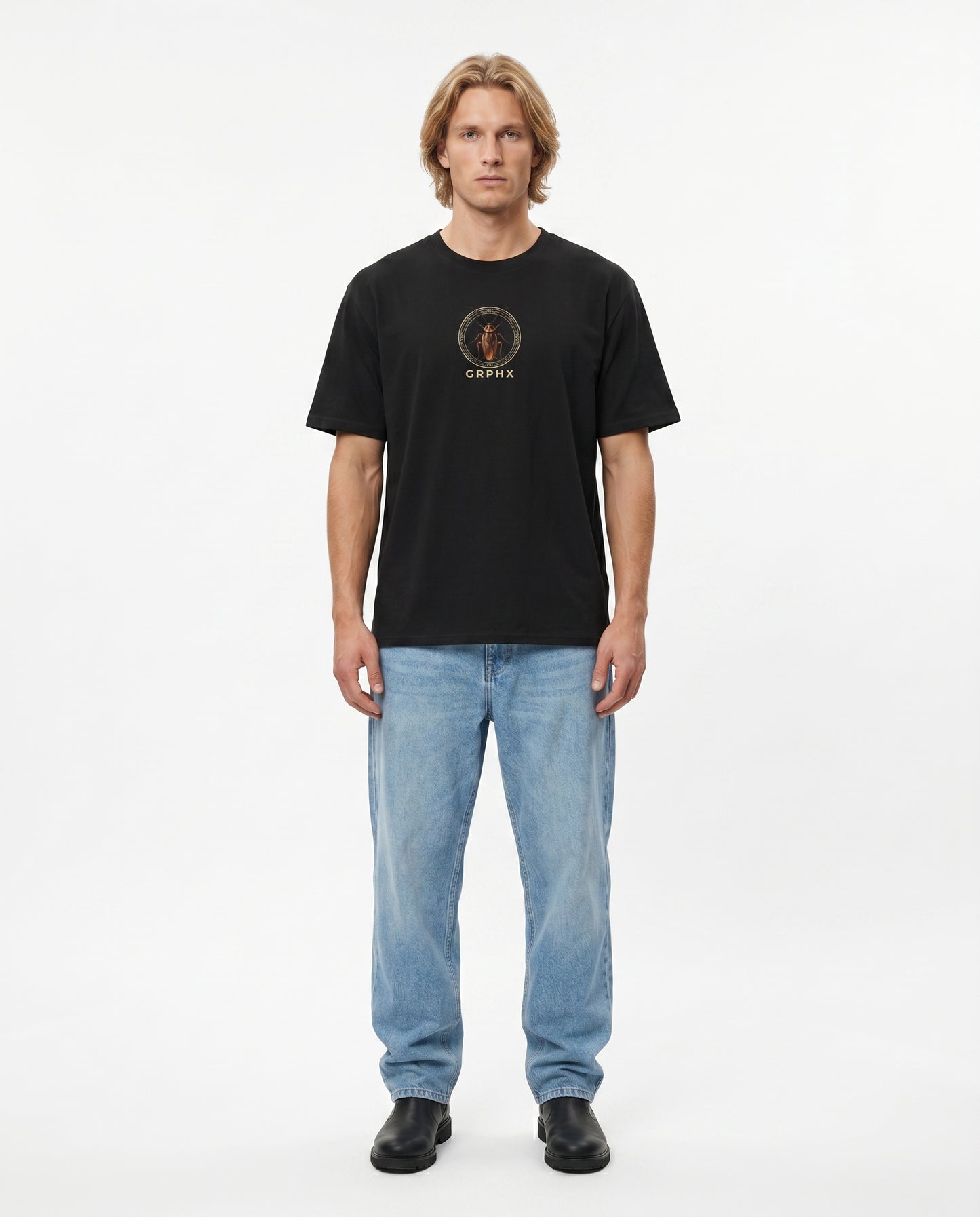 GRPHX Graphic Boxy T-Shirt – "Dancing with Chaos" Edition