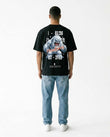 GRPHX Mountain Mode graphic oversized t-shirt back view – mountain graphic print
