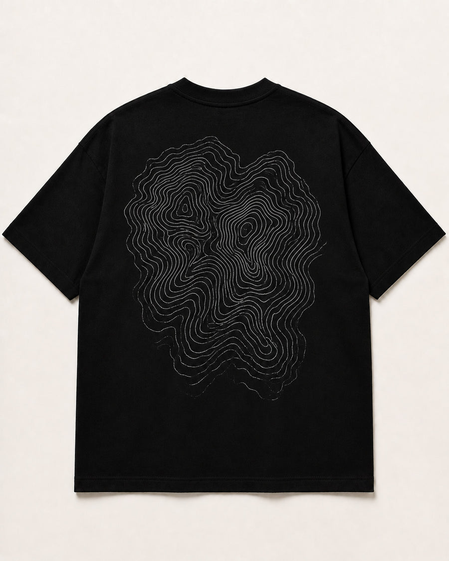Oversized Black Unisex Tee — The Becoming