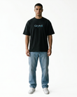 GRPHX Ocean Mode graphic oversized t-shirt front view
