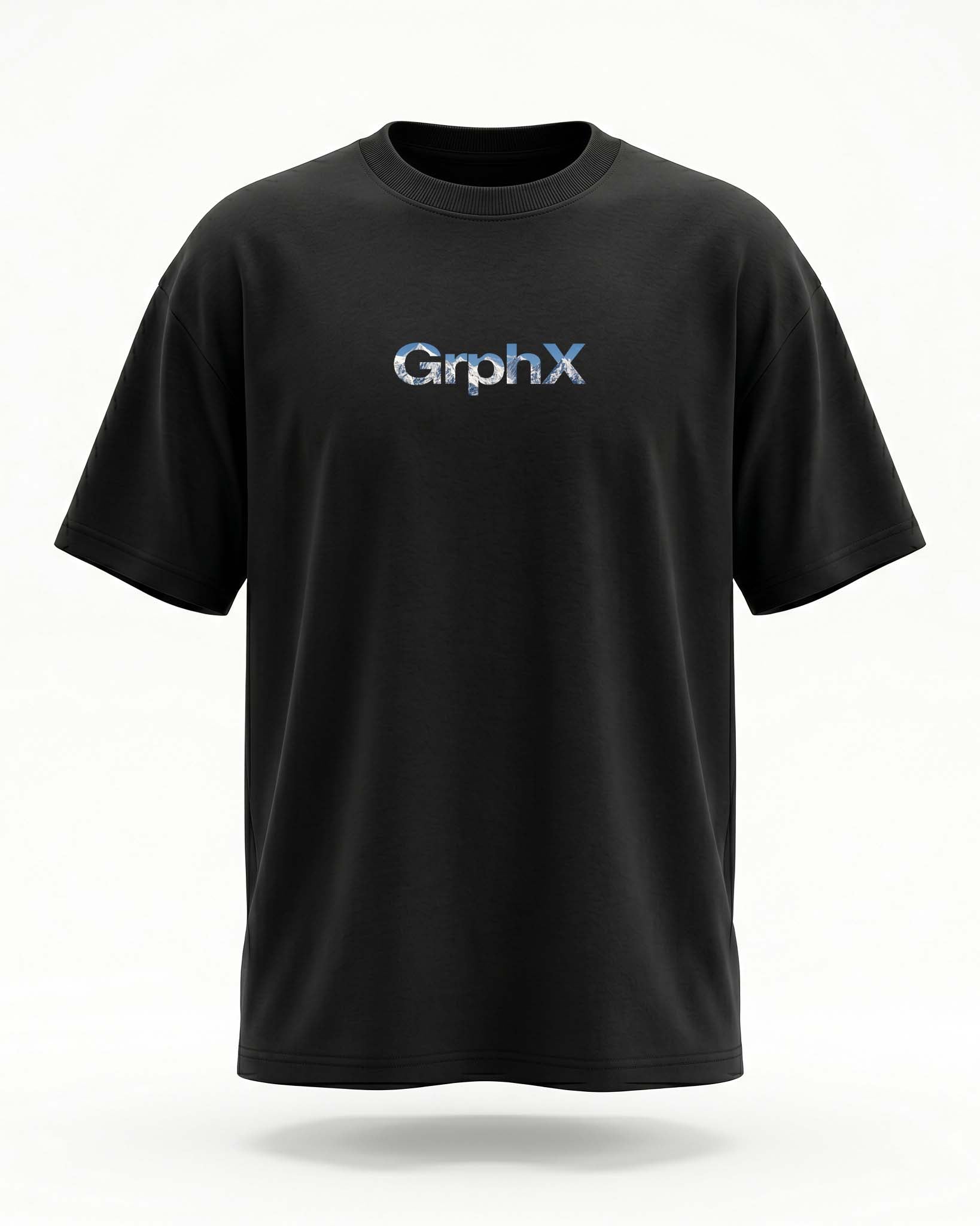 GRPHX Mountain Mode graphic tee flat lay  front